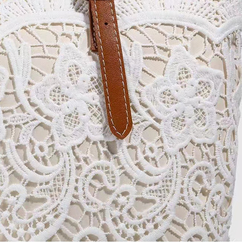 ⏳Offre à durée limitée⏰ Sac à bandoulière vintage en dentelle – Dentelle élégante, intérieur spacieux et bandoulière réglable
