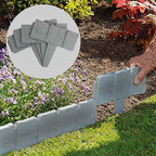 🌿 Clôture de Jardin Effet Pierre ✨⛰️ - Installation Facile | Extensible | Sans Outils | 4 Couleurs | Lot de 10 Pièces | 50 % DE RÉDUCTION