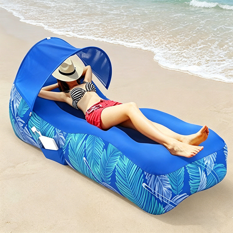 ⏳Offre à durée limitée⏰Fauteuil gonflable ultra simple avec pare-soleil🏖️