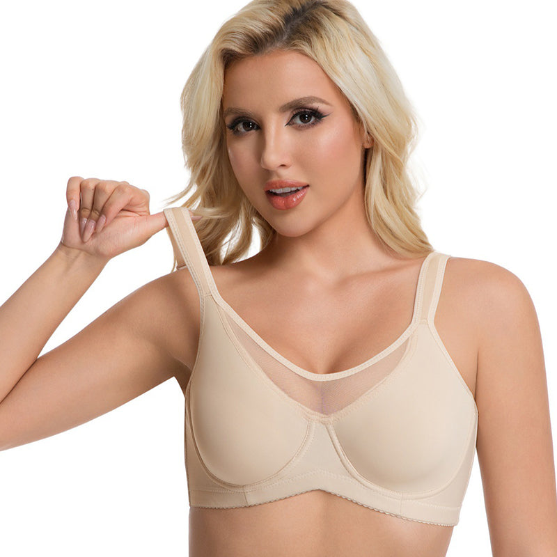⏰ DERNIER JOUR DE RÉDUCTION DE 56 % 💐 Soutien-gorge élégant pour femme en tulle transparent avec bonnets couvrants grandes tailles