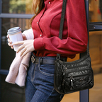 🎁 Nouveauté 2026 – 50 % de réduction 💥 Sac à bandoulière femme en cuir PU souple, multi-poches