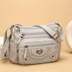 🎁 Nouveauté 2026 – 50 % de réduction 💥 Sac à bandoulière femme en cuir PU souple, multi-poches