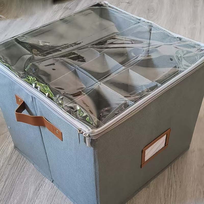 👟📦 Boîte de rangement pliante peu encombrante pour chaussures ✨ - Couvercle transparent | Jusqu'à 16 paires | Fermeture éclair | 50 % DE RÉDUCTION 🔥
