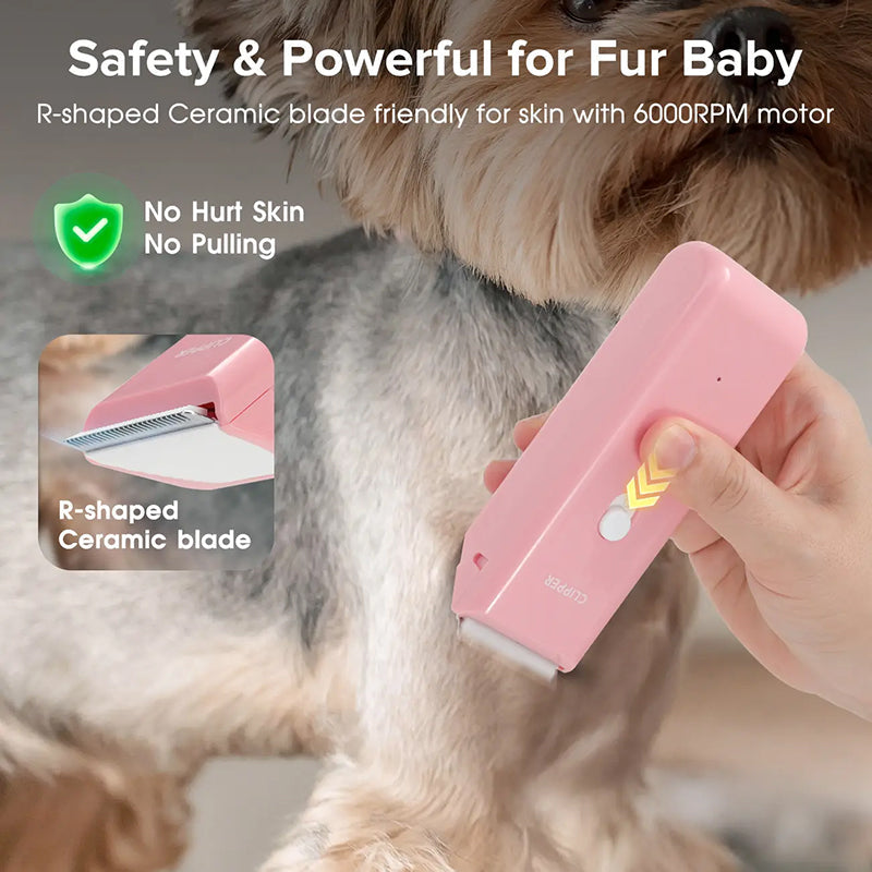 🔥50% de réduction pour une durée limitée ! Tondeuse sans fil silencieuse pour animaux de compagnie 🐶 Lame en céramique tranchante, étanche IPX7, batterie longue durée (90 minutes)🐾