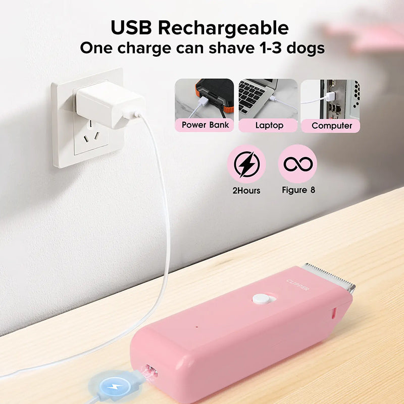 🔥50% de réduction pour une durée limitée ! Tondeuse sans fil silencieuse pour animaux de compagnie 🐶 Lame en céramique tranchante, étanche IPX7, batterie longue durée (90 minutes)🐾