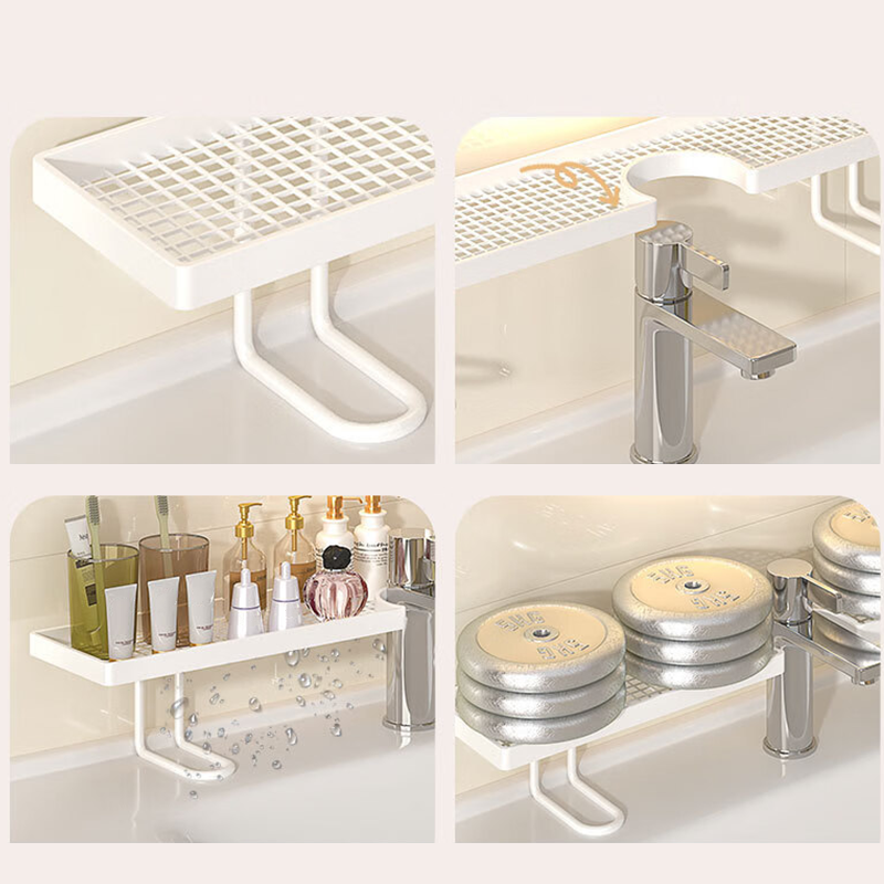 Étagère de rangement à placer au-dessus du robinet de l'évier