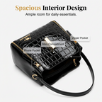 👜 50% DE RÉDUCTION POUR UNE DURÉE LIMITÉE ! ✨ Sac à main femme en crocodile brillant – Structuré, détails dorés, spacieux et élégant 💼
