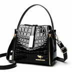 👜 50% DE RÉDUCTION POUR UNE DURÉE LIMITÉE ! ✨ Sac à main femme en crocodile brillant – Structuré, détails dorés, spacieux et élégant 💼