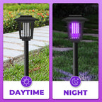 🌿 Lampe Solaire Anti-Moustique de Jardin [Sans produits chimiques] 🚫🦟 | ⏰ Allumage Automatique au Crépuscule | 💡 Double Lumière : Piège UV + Éclairage | 🏕️ Design Portable pour l'Extérieur