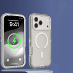 Coque magnétique transparente antichoc pour téléphones des séries 13 à 17