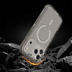 Coque magnétique transparente antichoc pour téléphones des séries 13 à 17
