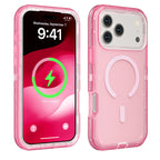 Coque magnétique transparente antichoc pour téléphones des séries 13 à 17