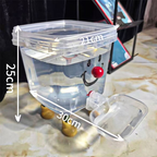🐾✨ Distributeur d'eau pour animaux de compagnie haute capacité – 3L & 5L, système à gravité sans électricité, réservoir transparent, facile à nettoyer 💧🐶🐱