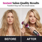 💇‍♀️ Brosse Sèche-Cheveux Professionnelle 3-en-1 – 1000W, Plaques Flottantes, Tête Plate Extra-Large, 110-220V, Poignée Antidérapante – 2 Couleurs ✨🌿