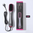 💇‍♀️ Brosse Sèche-Cheveux Professionnelle 3-en-1 – 1000W, Plaques Flottantes, Tête Plate Extra-Large, 110-220V, Poignée Antidérapante – 2 Couleurs ✨🌿