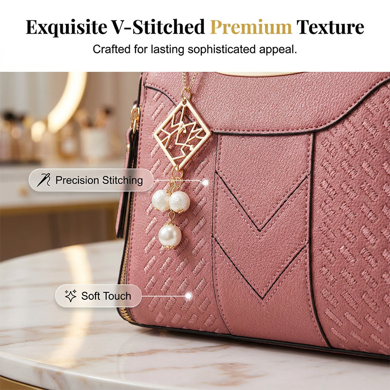 Élégant sac à main pour femme avec poignée supérieure et bandoulière