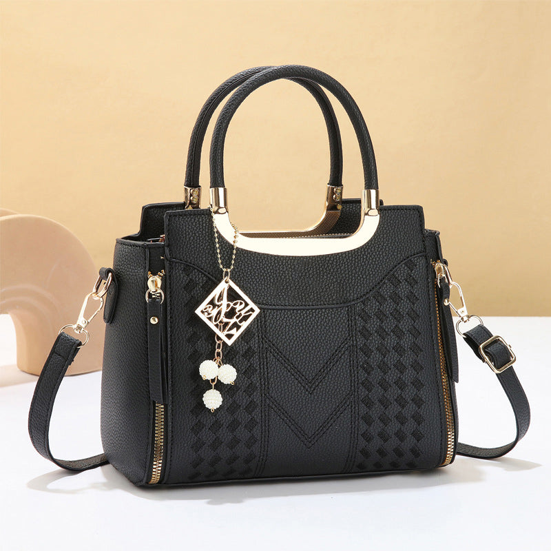 Élégant sac à main pour femme avec poignée supérieure et bandoulière