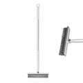 🧹Brosse 2 en 1 pour Joints & Coins avec Raclette de Sol – Manche Long en Acier Inoxydable 106cm, Tête Articulée 120°, Poils Durs + Caoutchouc Raclette, 2 Couleurs – Pour Carrelage, Salles de Bain & Sols 🏠💧
