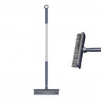 🧹Brosse 2 en 1 pour Joints & Coins avec Raclette de Sol – Manche Long en Acier Inoxydable 106cm, Tête Articulée 120°, Poils Durs + Caoutchouc Raclette, 2 Couleurs – Pour Carrelage, Salles de Bain & Sols 🏠💧