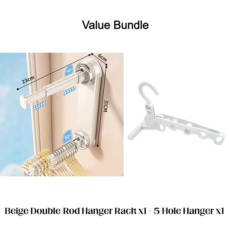 👕Cintre Pliable à Ventouse | Fixation Sans Perçage et Télescopique Gain de Place 🧲 | Idéal pour Salle de Bain, Balcon et Entrée 🏠 | ABS Résistant en 3 Modèles 🛡️