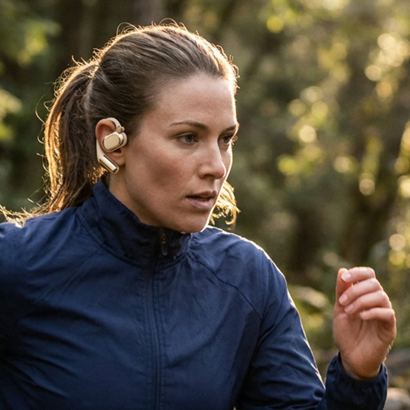 🎧 Écouteurs Open-Ear Bluetooth 5.4 avec Étui Lampe Torche LED ⚡✨ - Latence 30ms | Audio Directionnel | IPX4 | Affichage LED Batterie | 2 Couleurs | 50% DE RÉDUCTION
