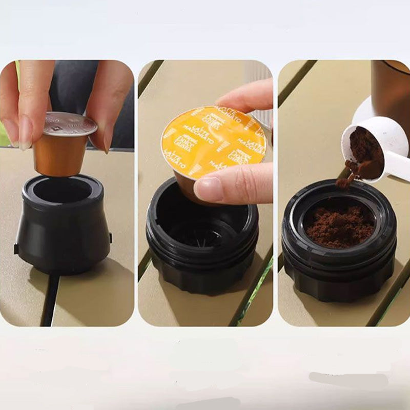 ☕Machine à Café Espresso Portable | Écran Numérique 📟 | Recharge Type-C ⚡ | Parfaite pour les Voyages et le Camping 🏕️