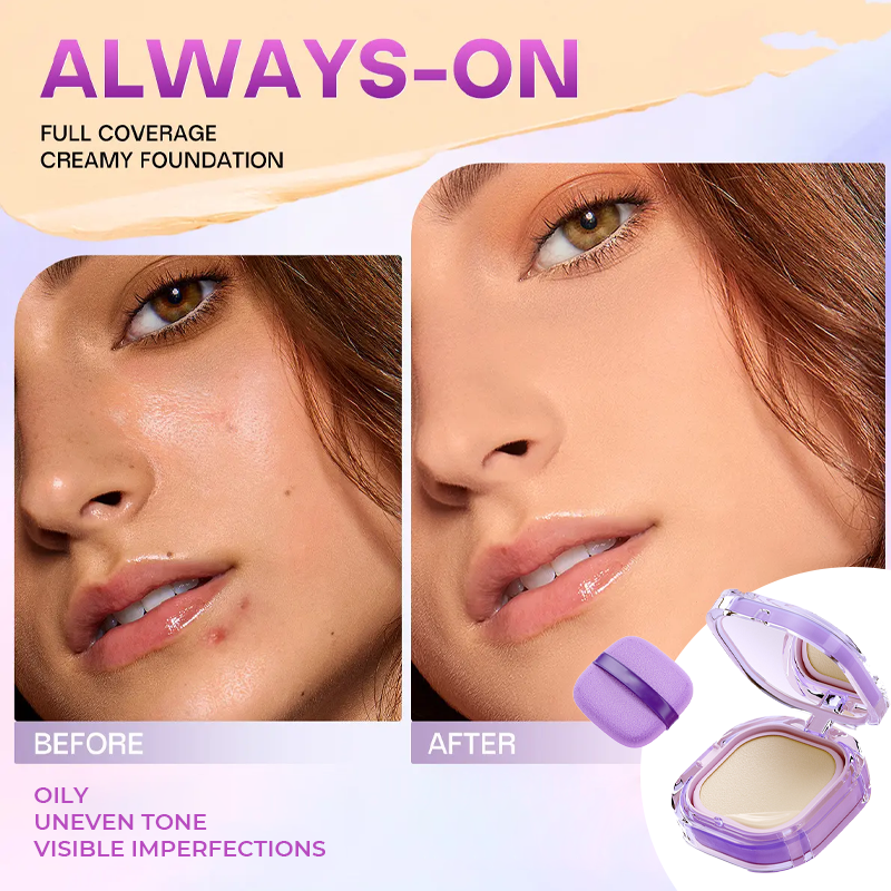 💜 Correcteur Crème Effet Mat – Couvre Imperfections & Cernes | Fini Velouté Naturel | Tenue 24H | Léger sur la Peau | 3 Teintes ✨💄