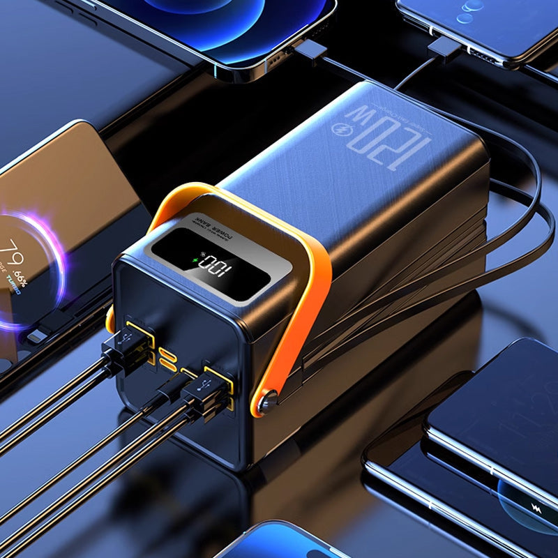 🔋 Power Bank Haute Capacité 60000mAh avec Lumière LED