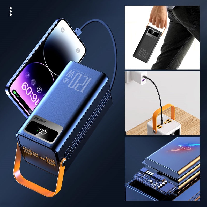 🔋 Power Bank Haute Capacité 60000mAh avec Lumière LED