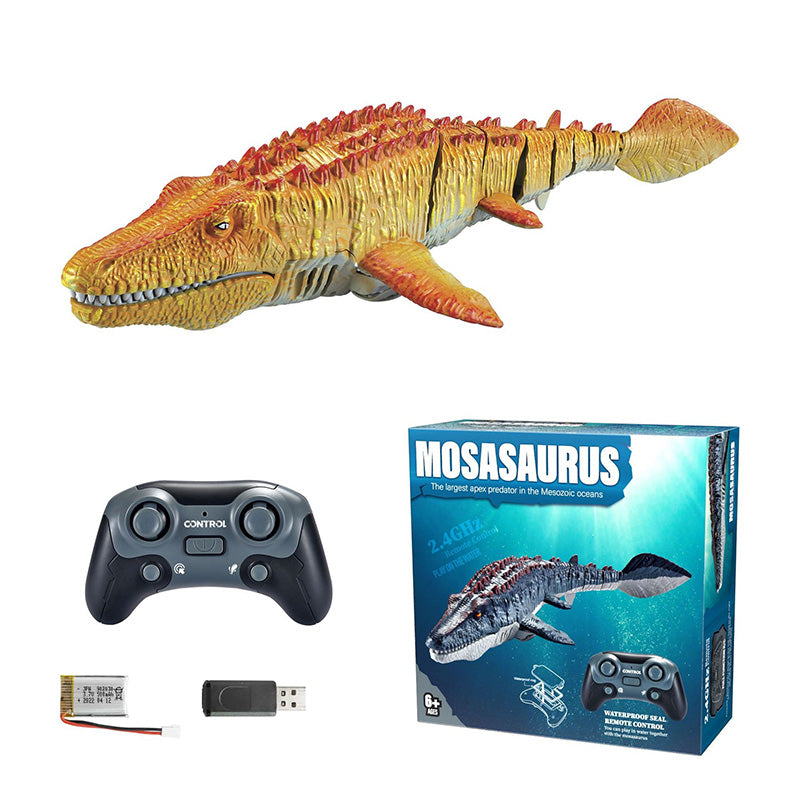 Jouet Mosasaure Nageur RC 2.4G avec Jets d'Eau