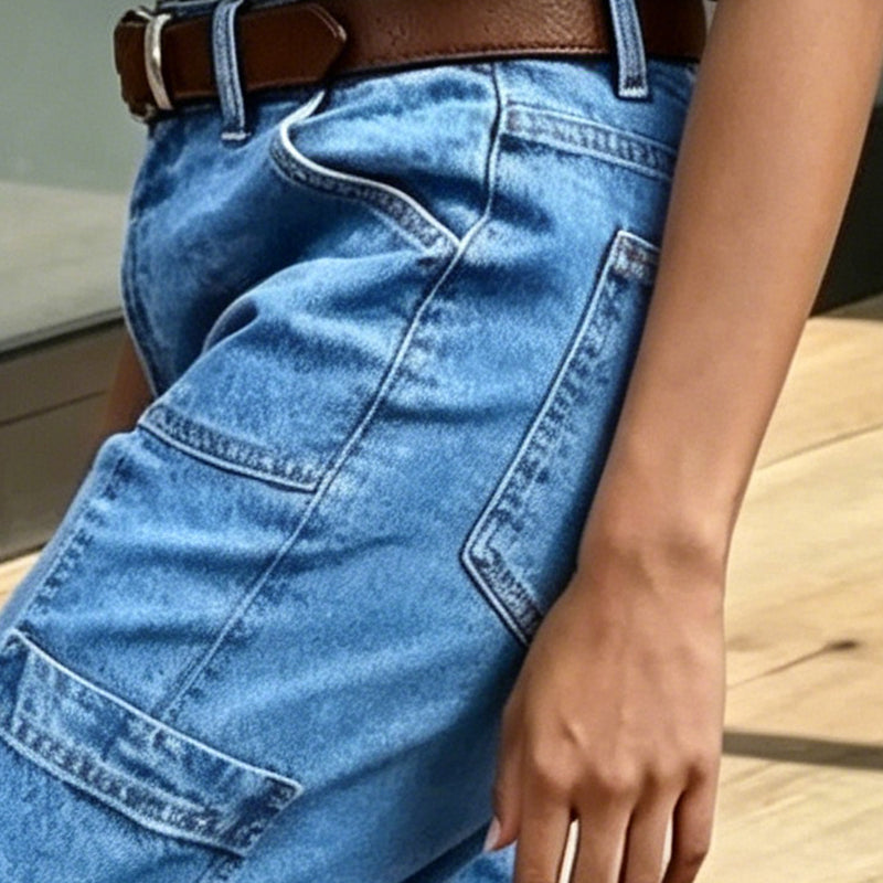 📢50 % de réduction⏰Jean décontracté taille basse extensible pour femme