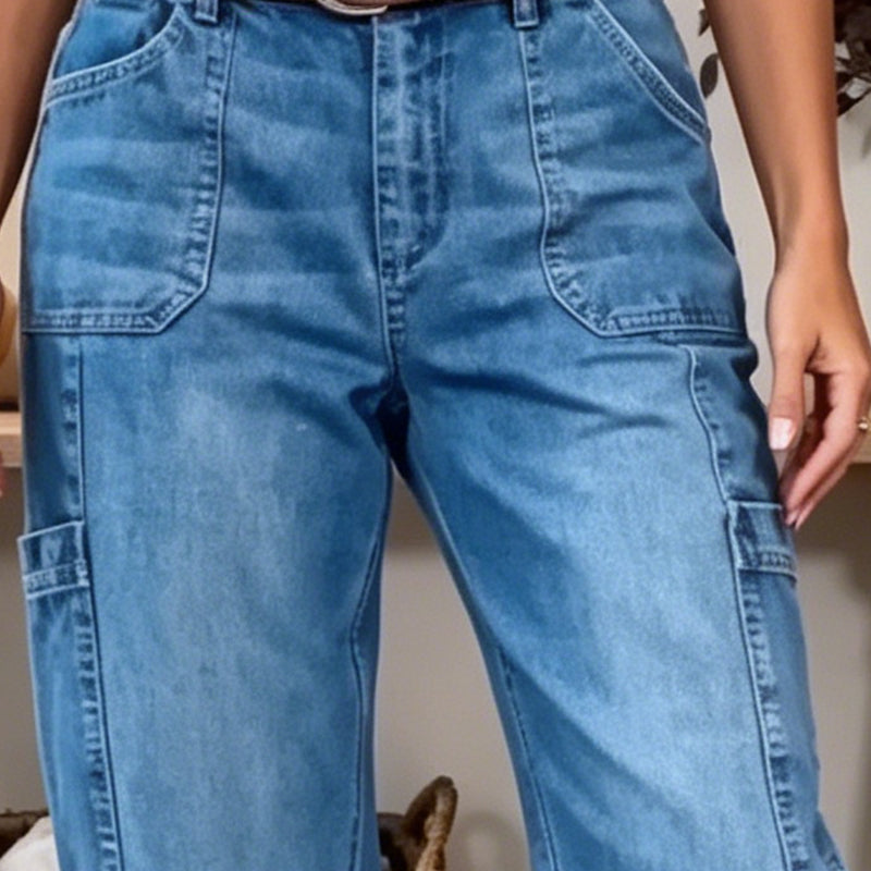 📢50 % de réduction⏰Jean décontracté taille basse extensible pour femme