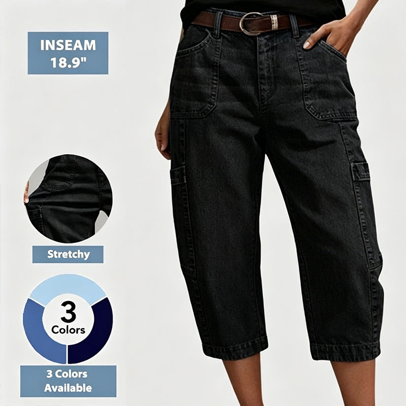 📢50 % de réduction⏰Jean décontracté taille basse extensible pour femme