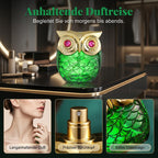 🦉 Eau de Parfum Mystical – Flacon Hibou 🌙💎 - 100ml | Notes de rose, de vanille et de musc | Longue tenue | Verre de qualité supérieure | 2 couleurs | 50% DE RÉDUCTION