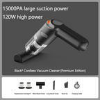 🚗 Aspirateur Voiture Sans Fil 10000Pa 💨✨ - Moteur 120W | Batterie 4000mAh 30min | Filtre HEPA Lavable | Sans Fil 400g | 3 Versions | 50% DE RÉDUCTION