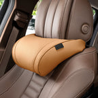 🚗 Set de Coussins Ergonomiques pour Voiture – Appui-tête + Support Lombaire en Mousse à Mémoire de Forme | Cuir PU Respirant | Confort & Posture Parfaite 💪✨
