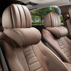 🚗 Set de Coussins Ergonomiques pour Voiture – Appui-tête + Support Lombaire en Mousse à Mémoire de Forme | Cuir PU Respirant | Confort & Posture Parfaite 💪✨