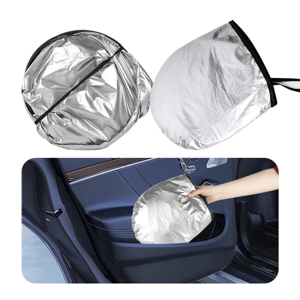 ☀️ Pare-soleil Pliable pour Pare-brise de Voiture – Bloque la Chaleur et les Rayons UV | Maintient l'Habitacle Plus Frais | Avec Housse de Rangement | Tailles M/L 🚗✨
