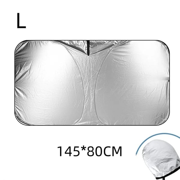 ☀️ Pare-soleil Pliable pour Pare-brise de Voiture – Bloque la Chaleur et les Rayons UV | Maintient l'Habitacle Plus Frais | Avec Housse de Rangement | Tailles M/L 🚗✨