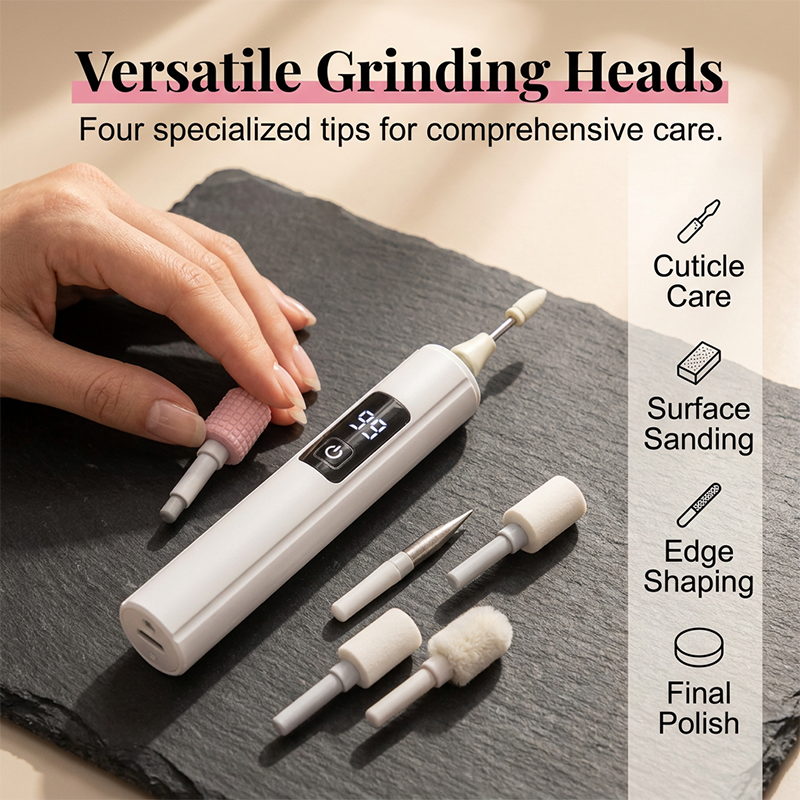 💅✨ Perceuse à Ongles Électrique Professionnelle – Affichage Numérique 99 Vitesses, 4 Têtes Abrasives, Poignée Ergonomique – Manucure & Pédicure Parfaites à Domicile ⚡