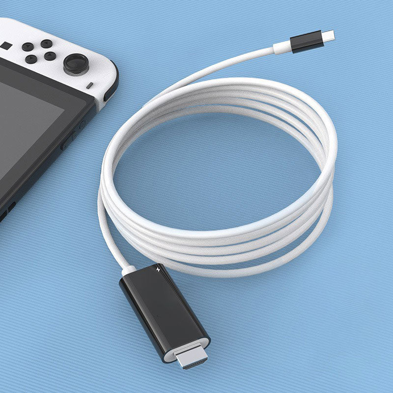 🎮📱➡️🖥️ Câble USB-C vers HDMI 2M avec PD 100W — Projette Switch, Tablette & Téléphone sur la TV | Joue & Recharge en Même Temps