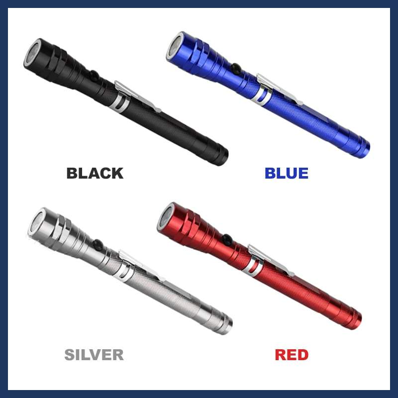 🧲 Lampe Torche Télescopique Magnétique Multifonction – Extensible 56 cm, 🔦Col Flexible 360°, LED Super Lumineuse ✨ – Idéale pour le Bricolage, la Voiture & l'Extérieur 🔧🏕️