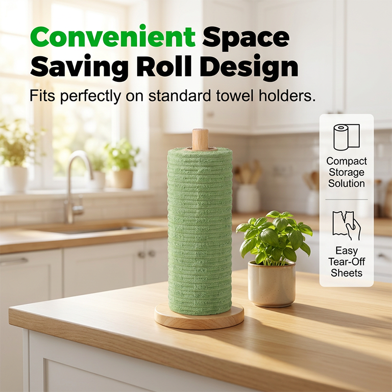🧹 Rouleau de Chiffons en Microfibre Détachables 🏠🔮 - Ultra-Absorbants | Dégraissants | Anti-Peluchage | 20 Feuilles | 2 Couleurs | 50 % DE RÉDUCTION 🔥