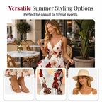 🌺 NOUVEAUTÉ 👗 Robe Longue Fleurie pour Femme – Bretelles Fines Réglables, Silhouette Fluide & Élégance Estivale ✨