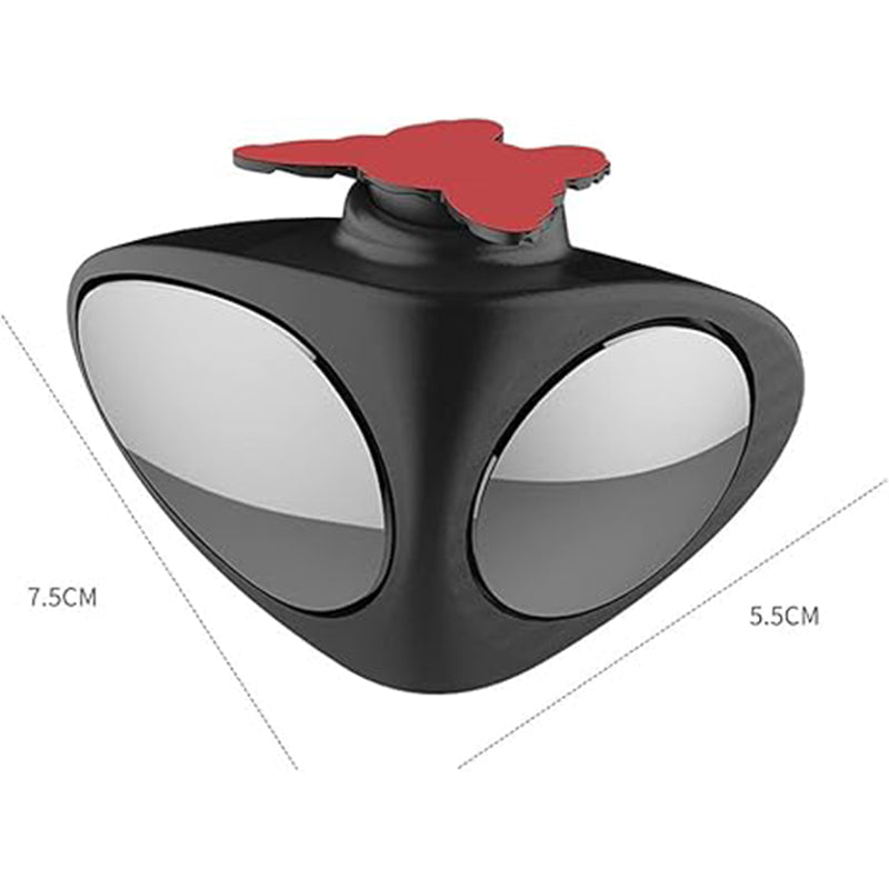 🚗 Rétroviseur Latéral HD Double Face pour Aide au Stationnement – Verre Véritable, Base 360°, ABS Antichoc, Adhésif Tout Temps, 10x7cm – 4 Couleurs, Paire 🔍✨