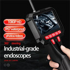 🔧 50 % DE RÉDUCTION DÈS MAINTENANT ! 📹 Endoscope automobile portable 6 mm – Caméra articulée, moniteur HD, éclairage LED et câble semi-rigide pour des inspections de précision ✨