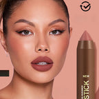 💄 Crayon à Lèvres Mat Longue Tenue | Rouge à Lèvres et Crayon Contour 2 en 1 💋 | Formule Hydratante Anti-Dessèchement 💧 | Pointe Triangulaire de Précision 📐