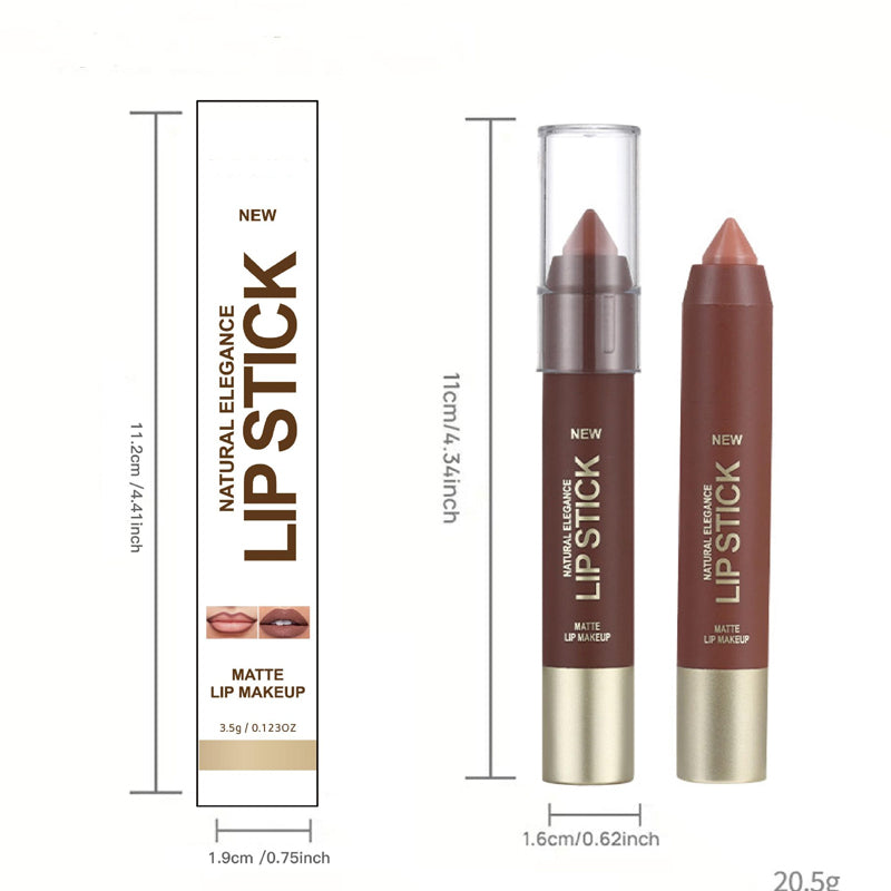 💄 Crayon à Lèvres Mat Longue Tenue | Rouge à Lèvres et Crayon Contour 2 en 1 💋 | Formule Hydratante Anti-Dessèchement 💧 | Pointe Triangulaire de Précision 📐