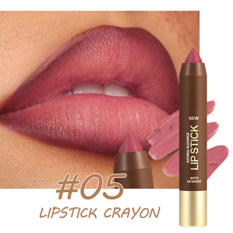 💄 Crayon à Lèvres Mat Longue Tenue | Rouge à Lèvres et Crayon Contour 2 en 1 💋 | Formule Hydratante Anti-Dessèchement 💧 | Pointe Triangulaire de Précision 📐