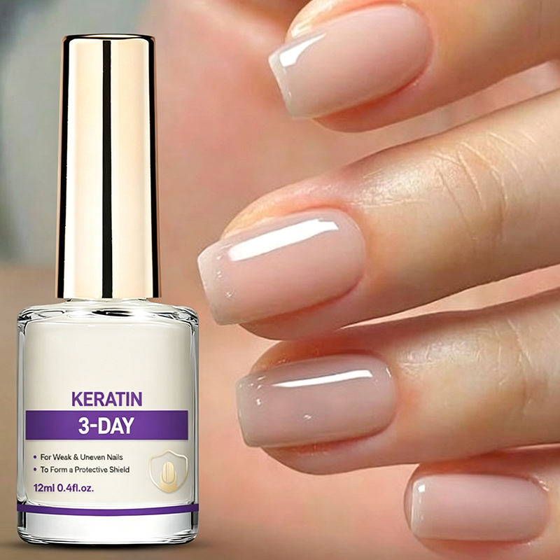 💅 Soin Professionnel des Ongles aux Protéines de Lait ✨🦹 - Brillance Intense | Texture Légère | 4 Formules | Usage Quotidien | Base & Top Coat | 50 % DE RÉDUCTION